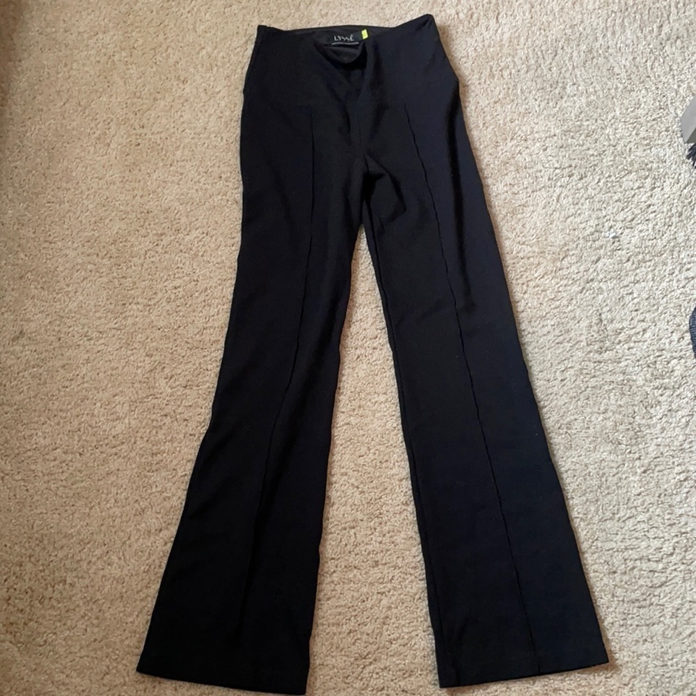LYSSE high wasted boot cut pant black sz small